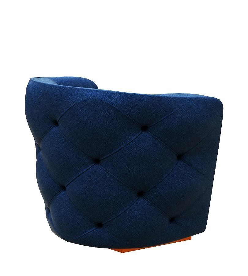Armchair swivel chair fabric 3D model_4