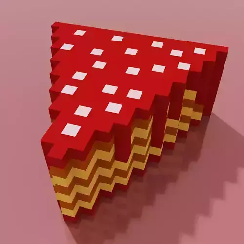 Cake Slice 3 Voxel 
