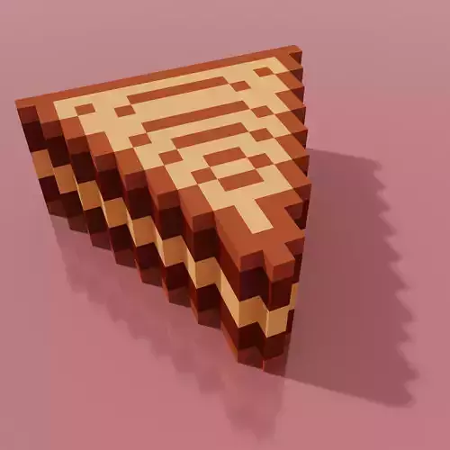 Cake Slice 4 Voxel 