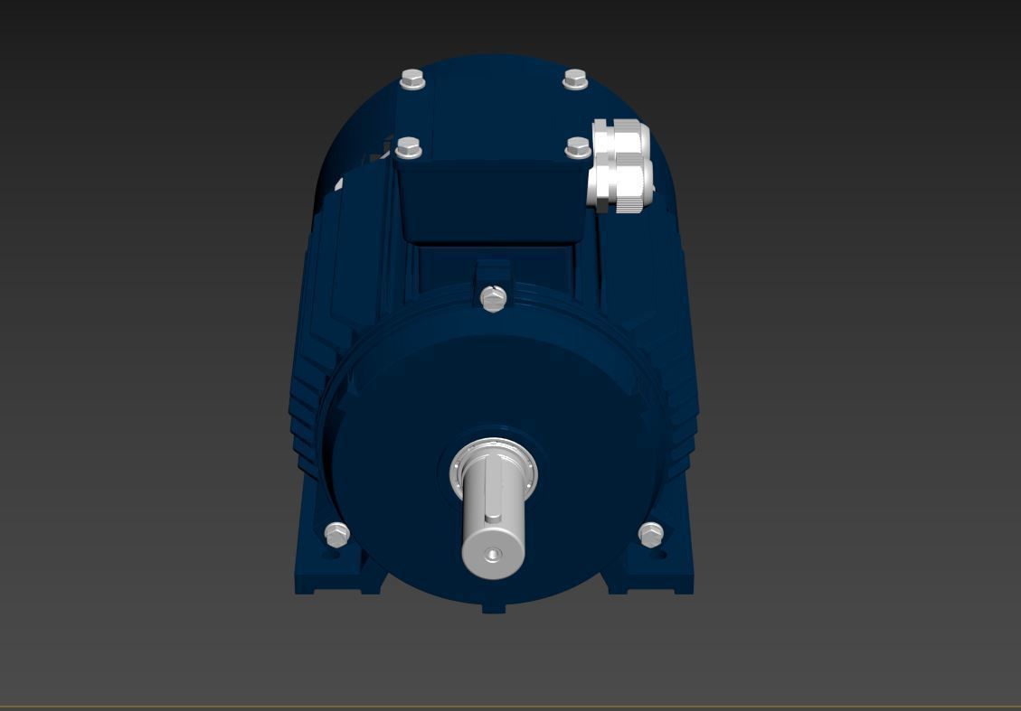 Electric motor 6 pcs 3D Model Collection_18