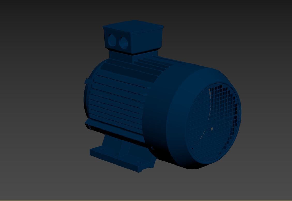 Electric motor 6 pcs 3D Model Collection_21