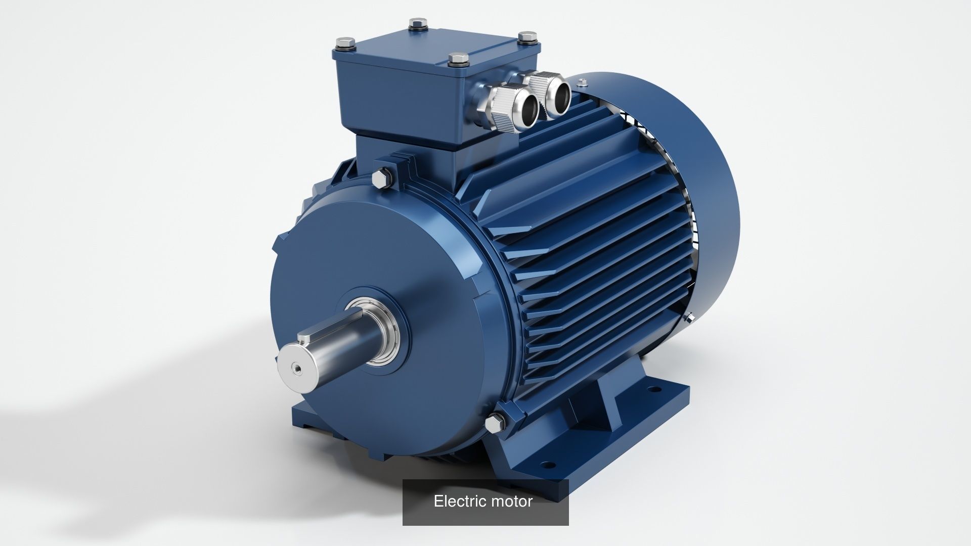 Electric motor 6 pcs 3D Model Collection_2