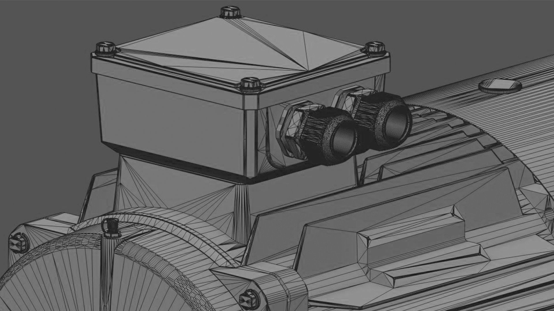 Electric motor 6 pcs 3D Model Collection_73