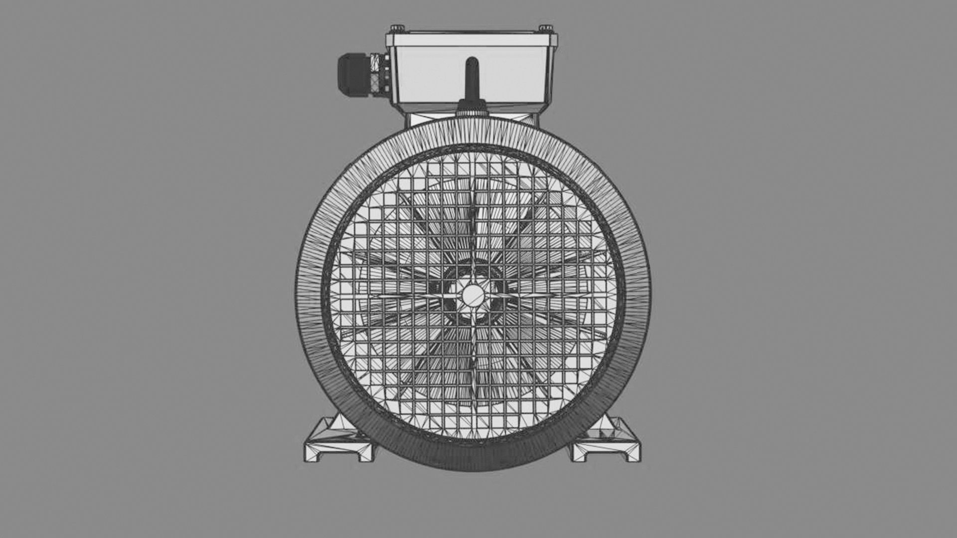 Electric motor 6 pcs 3D Model Collection_46