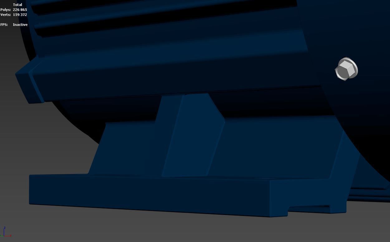 Electric motor 6 pcs 3D Model Collection_22