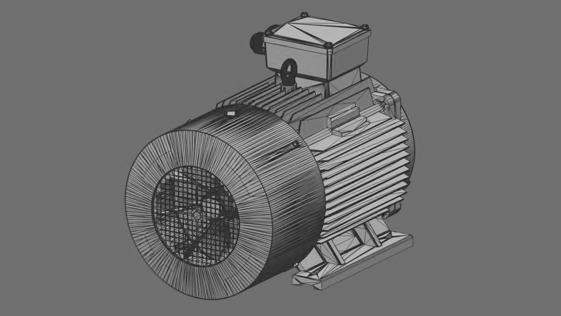 Electric motor 6 pcs 3D Model Collection_28