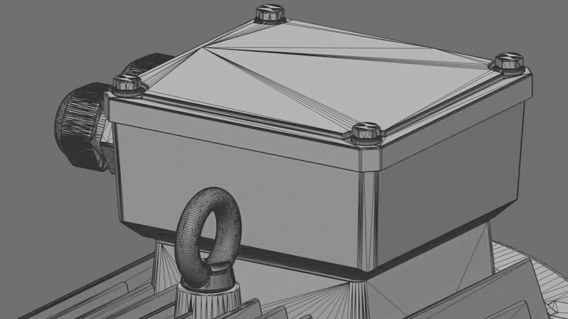 Electric motor 6 pcs 3D Model Collection_33