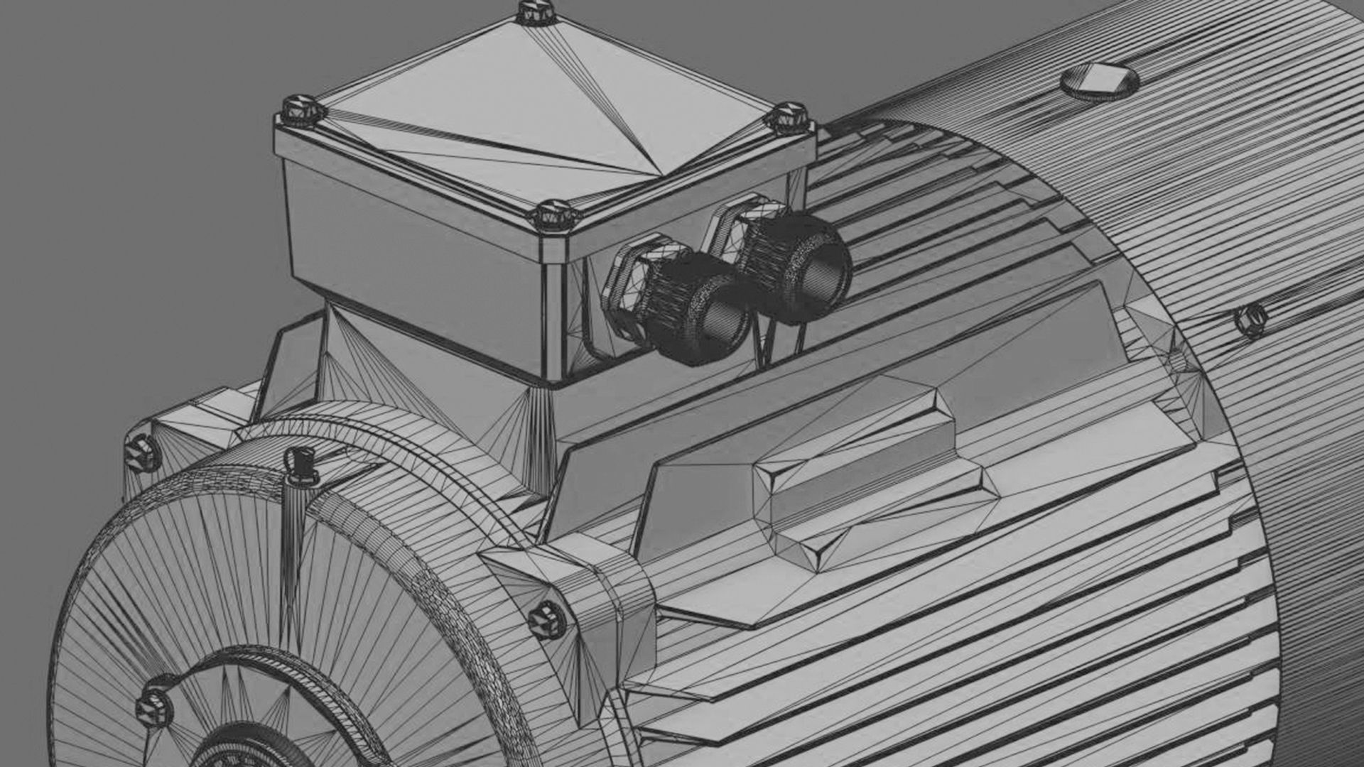 Electric motor 6 pcs 3D Model Collection_60