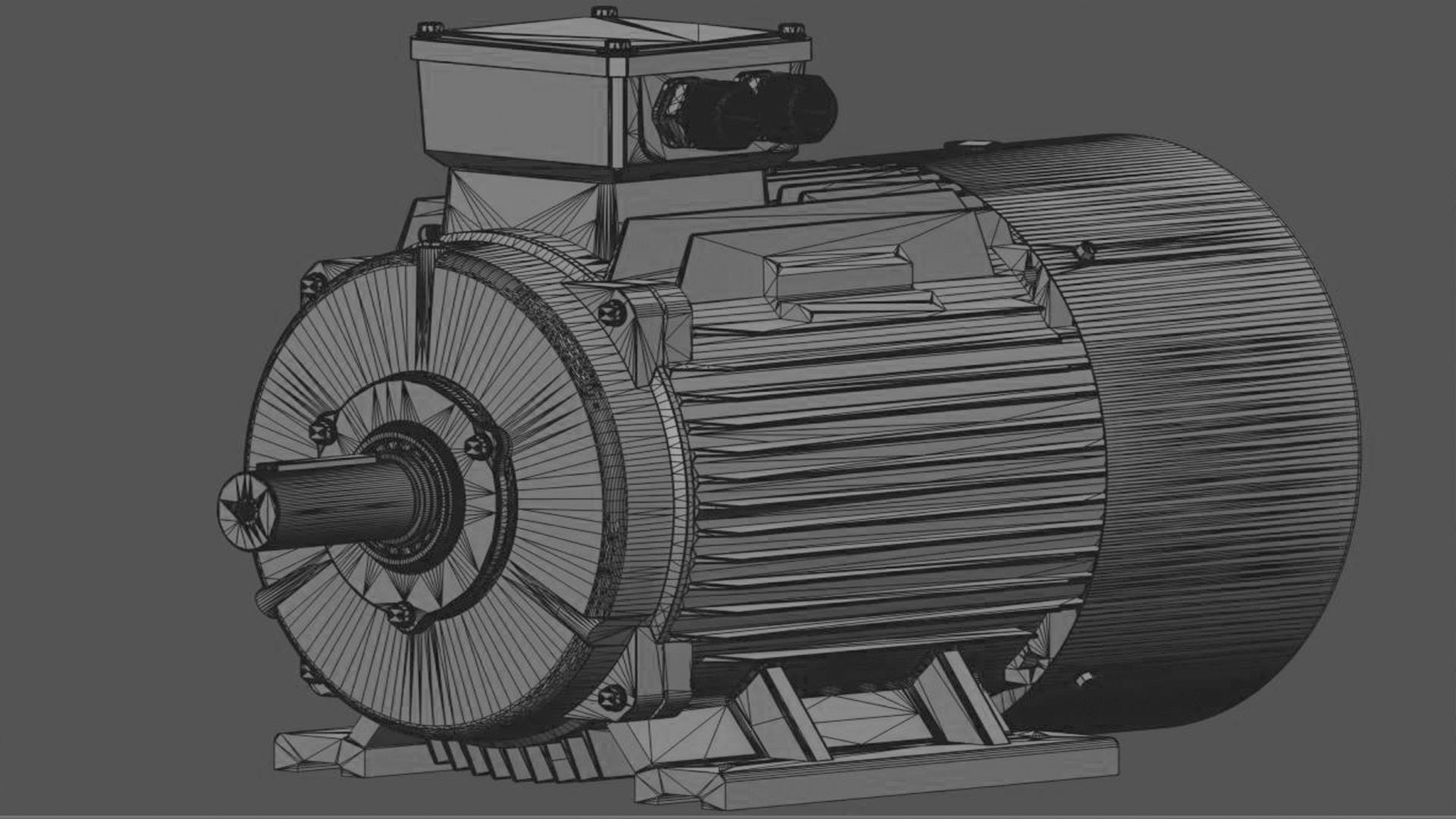 Electric motor 6 pcs 3D Model Collection_70