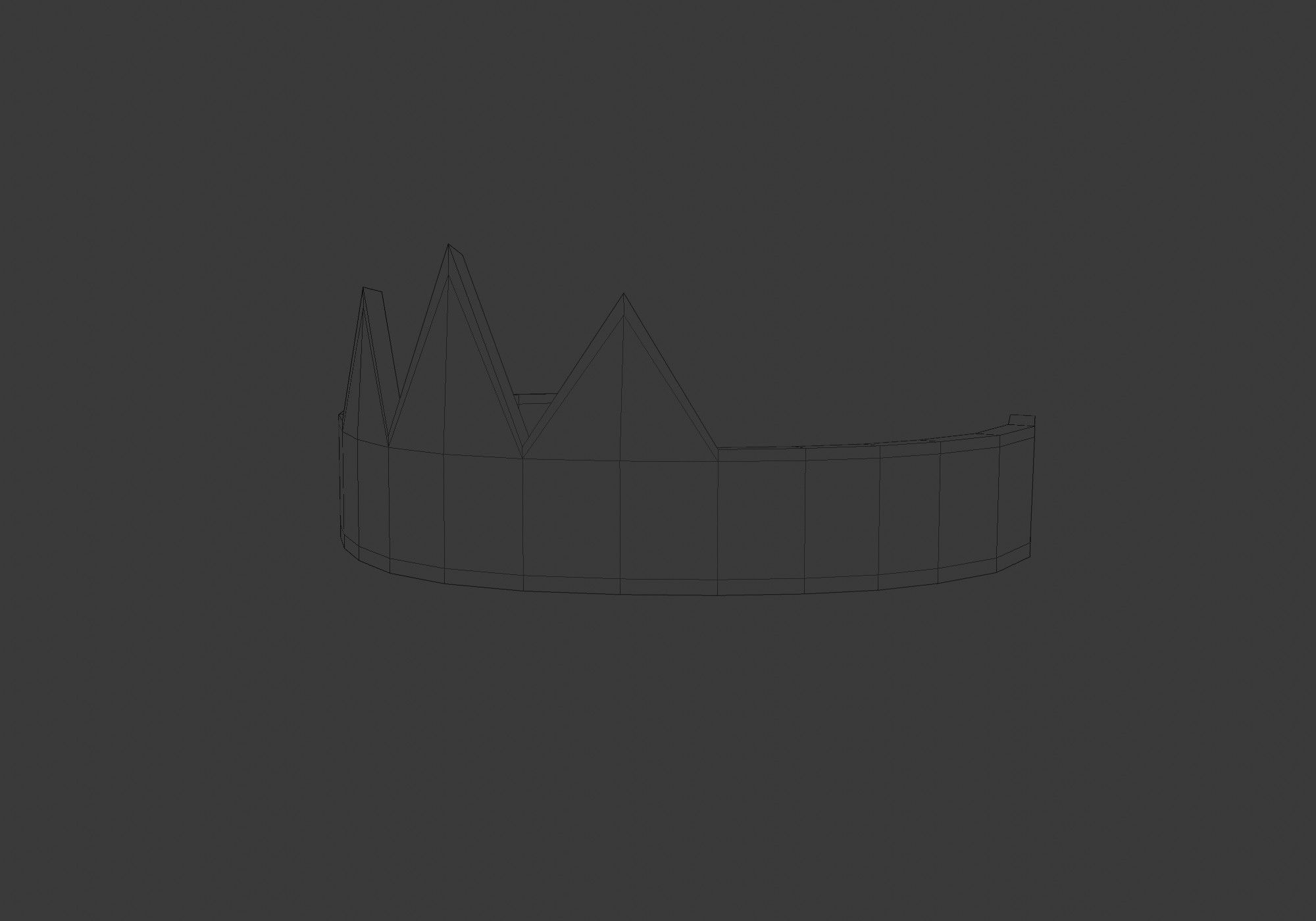 little crown Low-poly 3D model_11