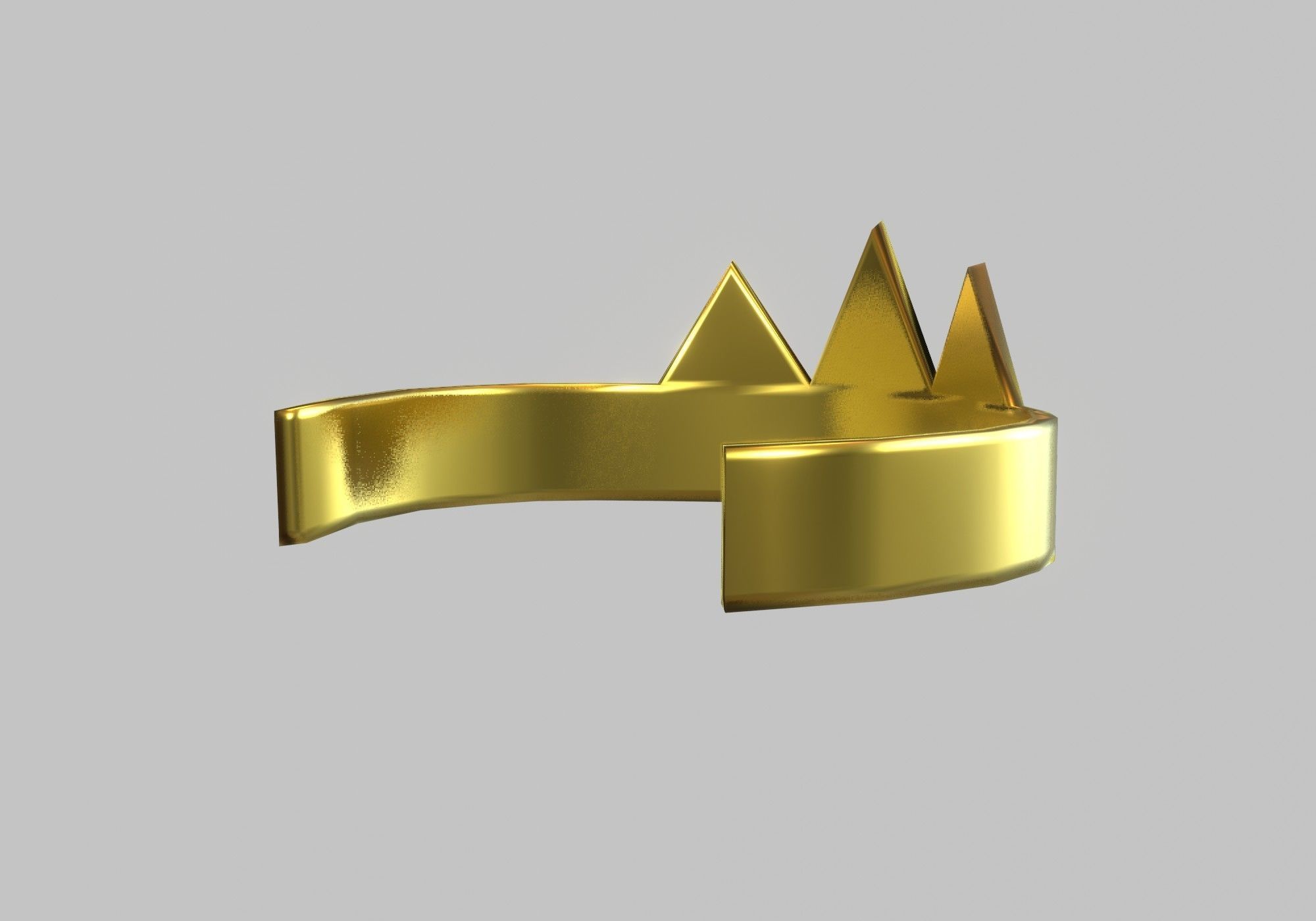 little crown Low-poly 3D model_3