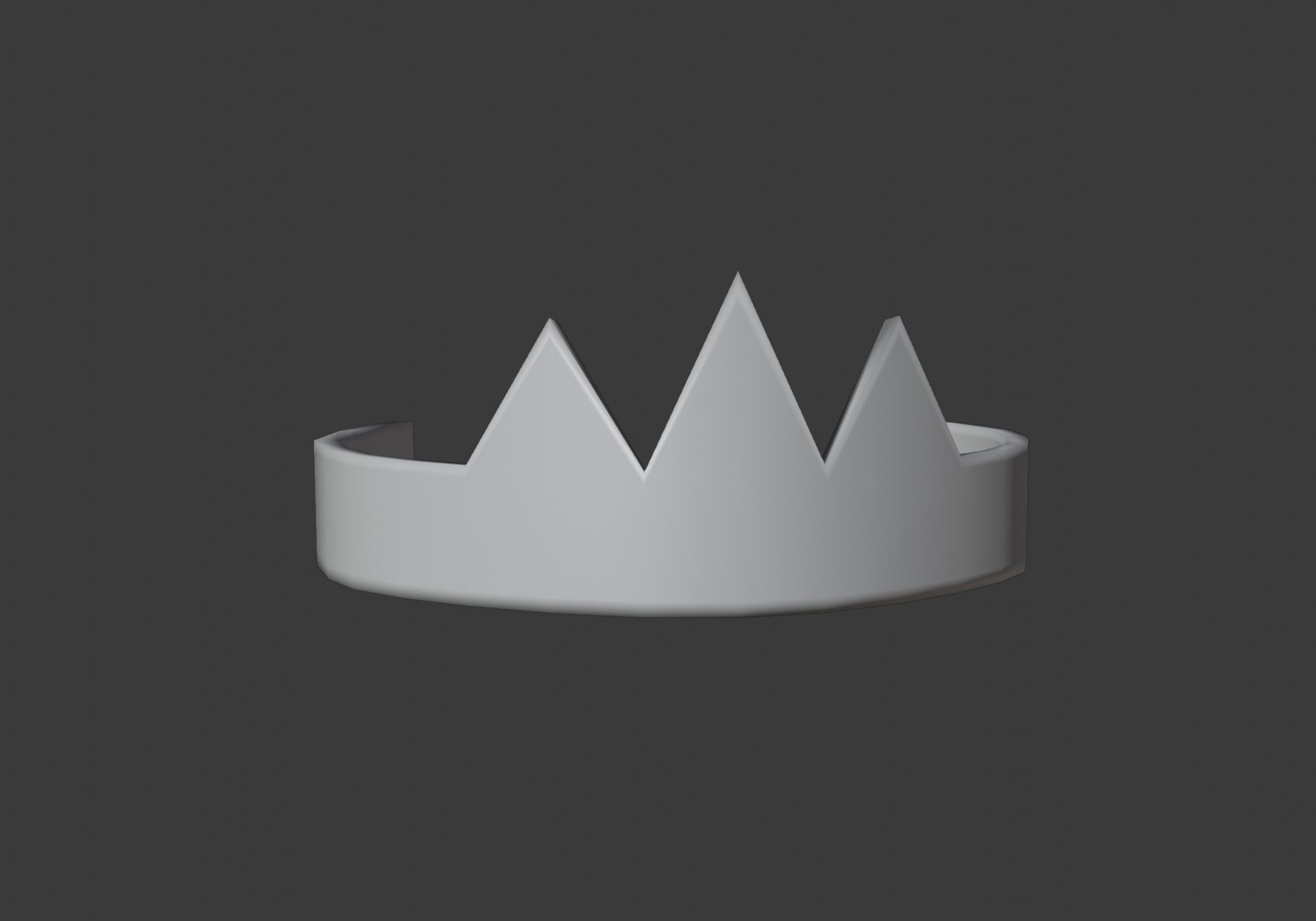 little crown Low-poly 3D model_5