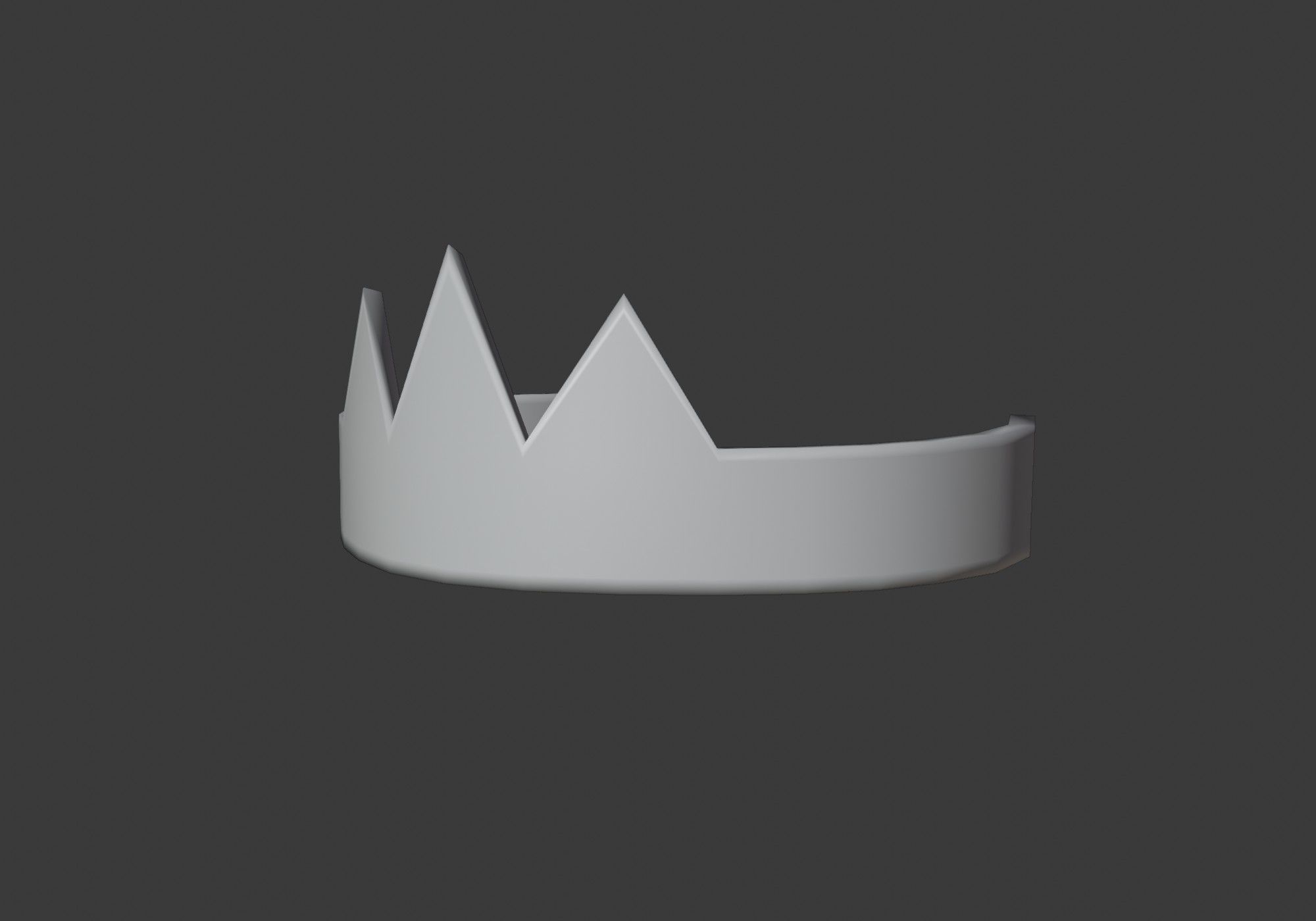 little crown Low-poly 3D model_6