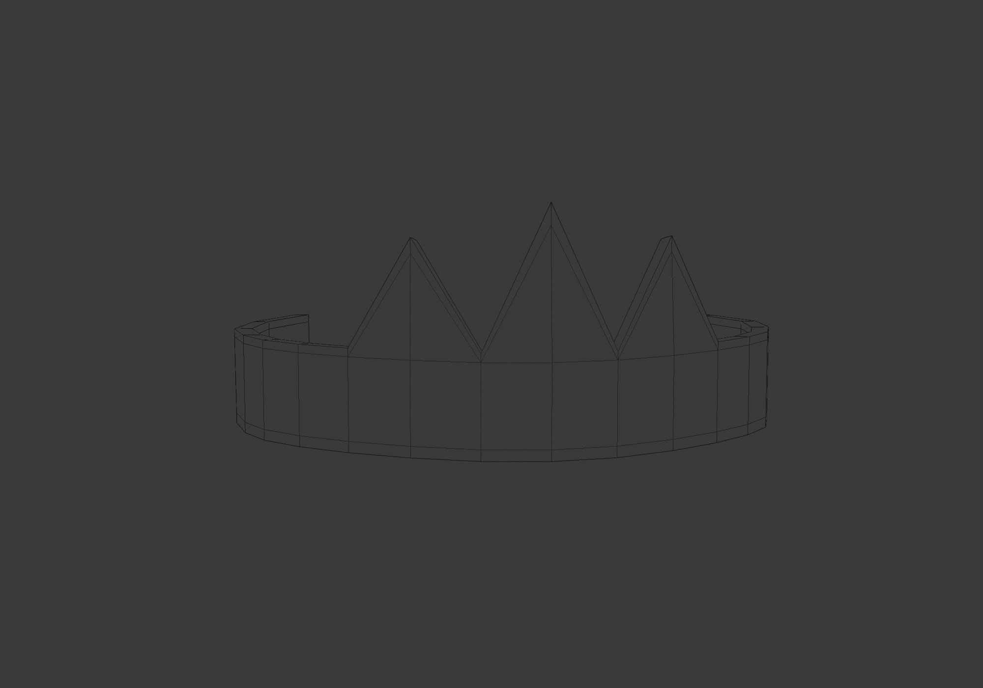 little crown Low-poly 3D model_10