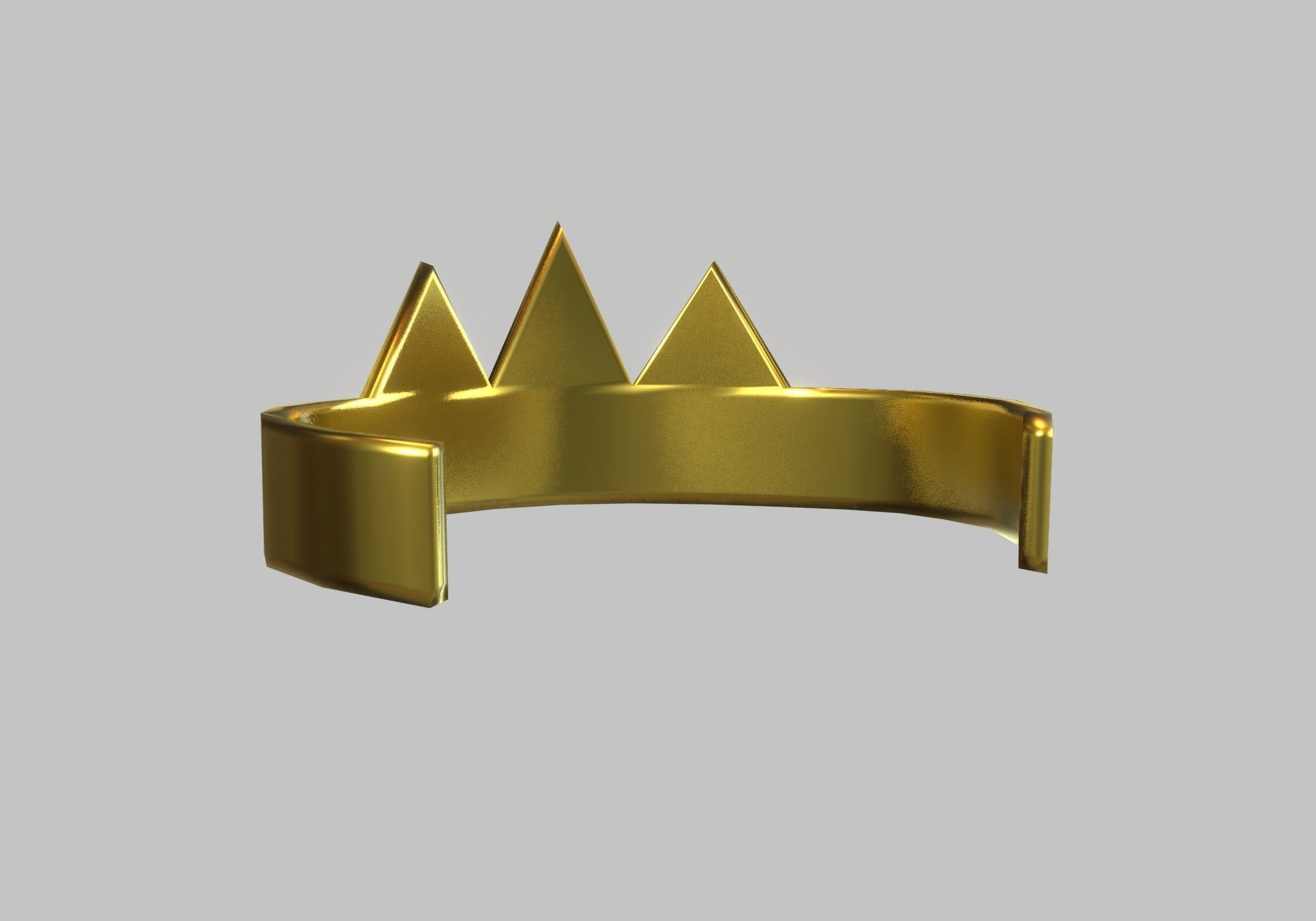 little crown Low-poly 3D model_2