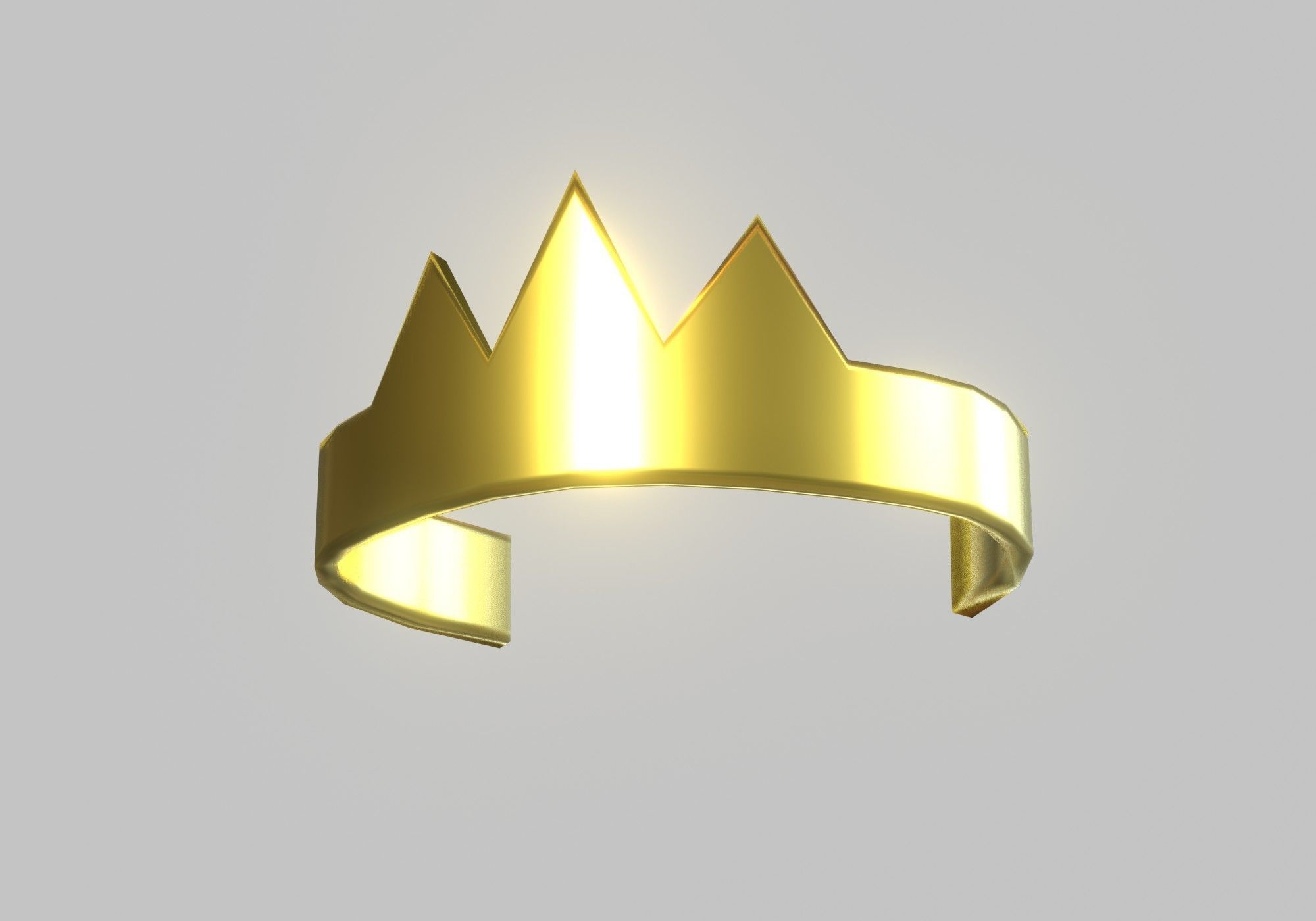 little crown Low-poly 3D model_4