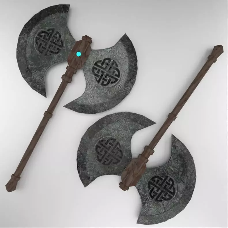 Battle Axe 3D model_0