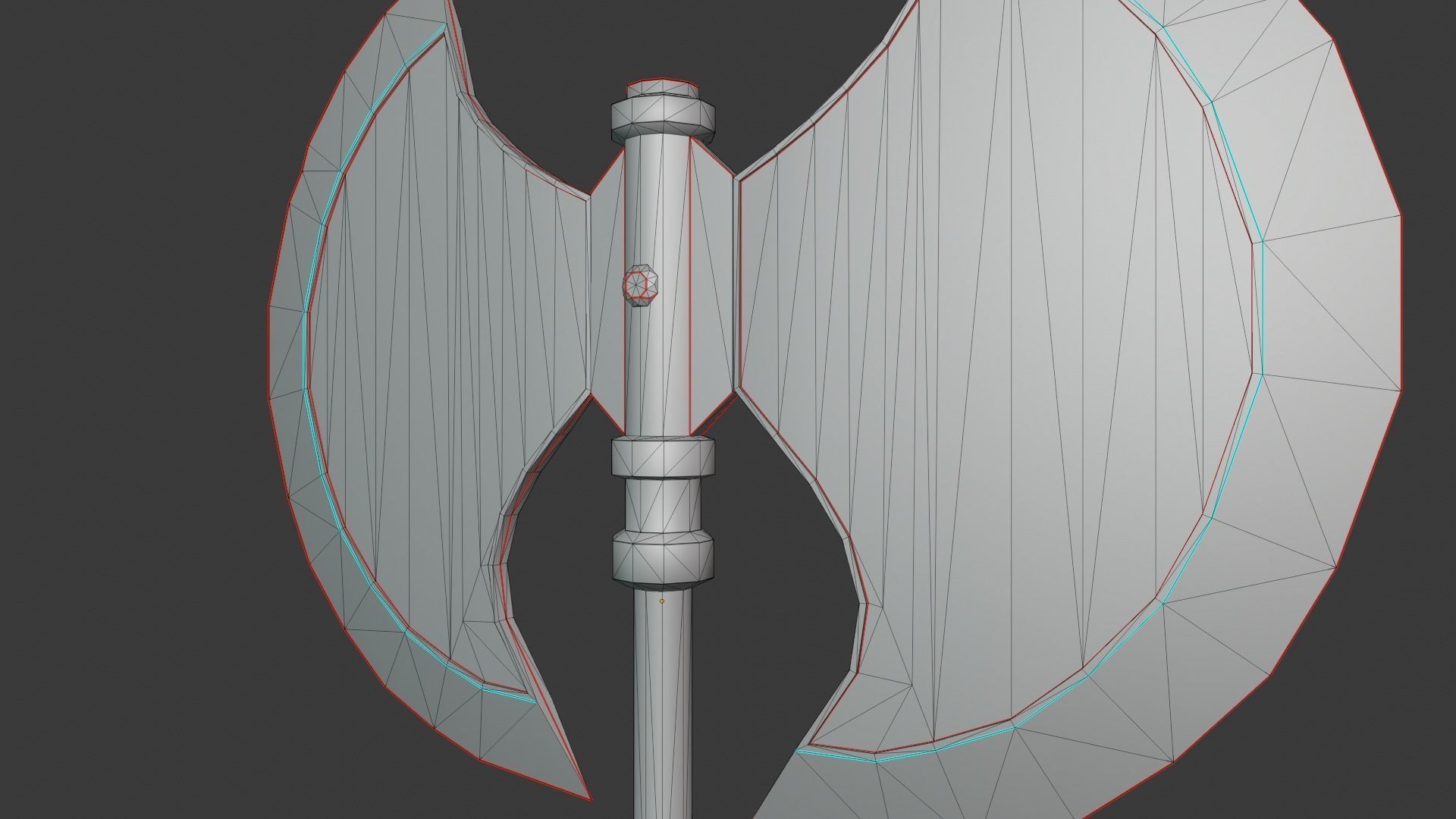 Battle Axe 3D model_5