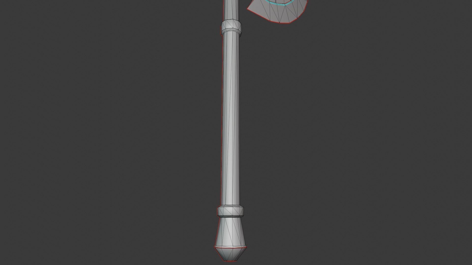 Battle Axe 3D model_7