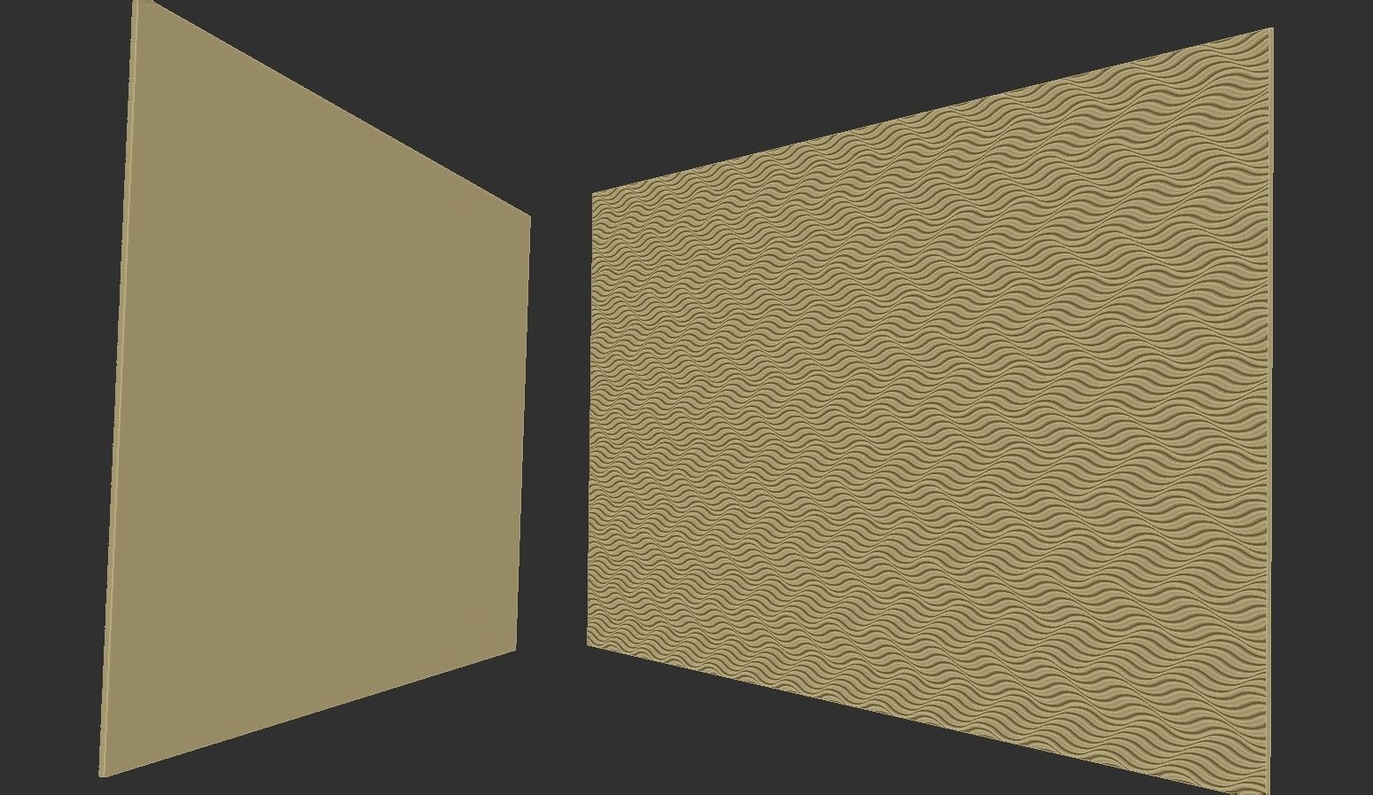 Waving Wall Panel 3D print model_7