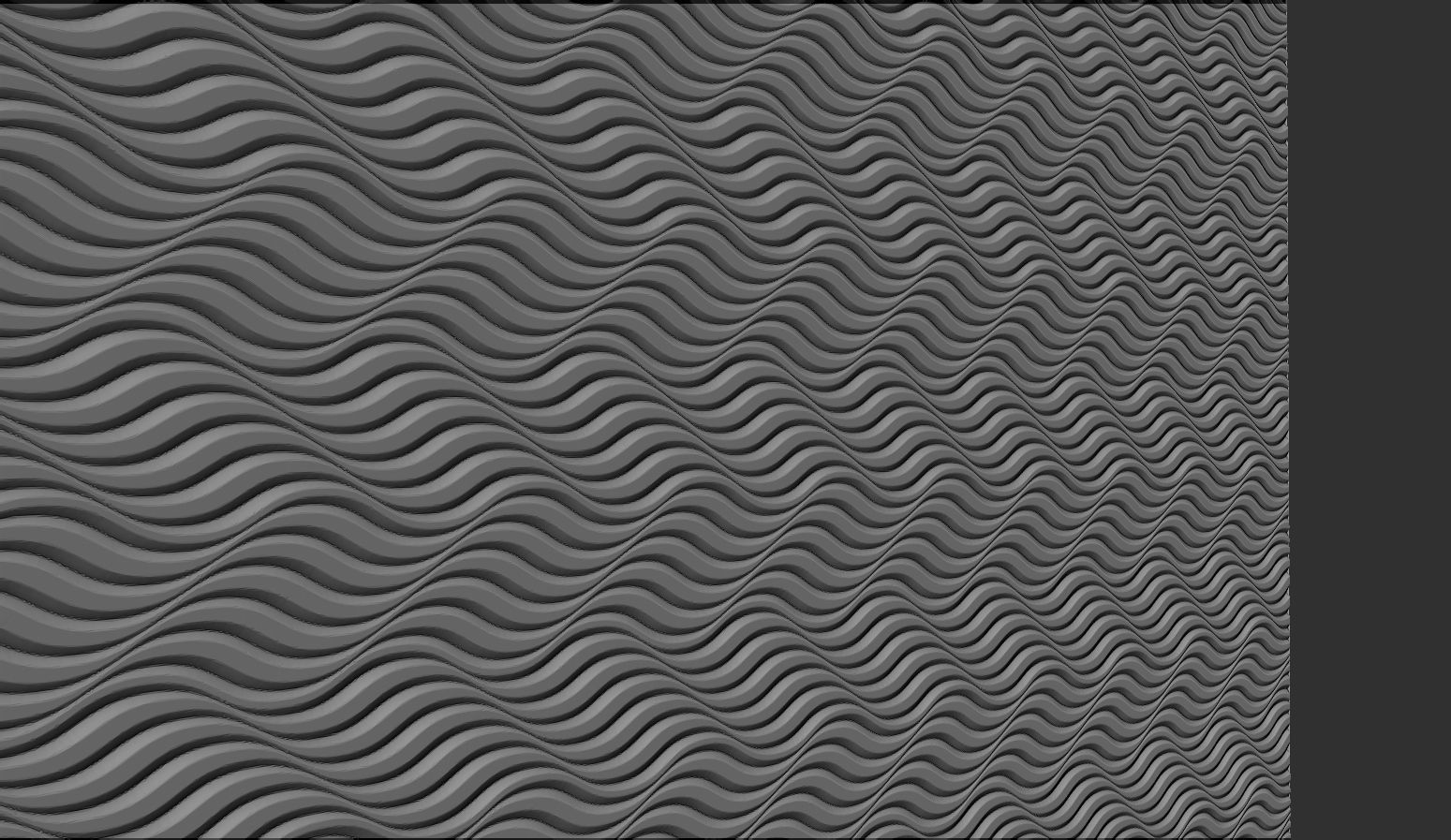 Waving Wall Panel 3D print model_12