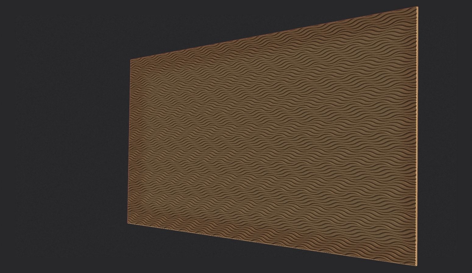 Waving Wall Panel 3D print model_2