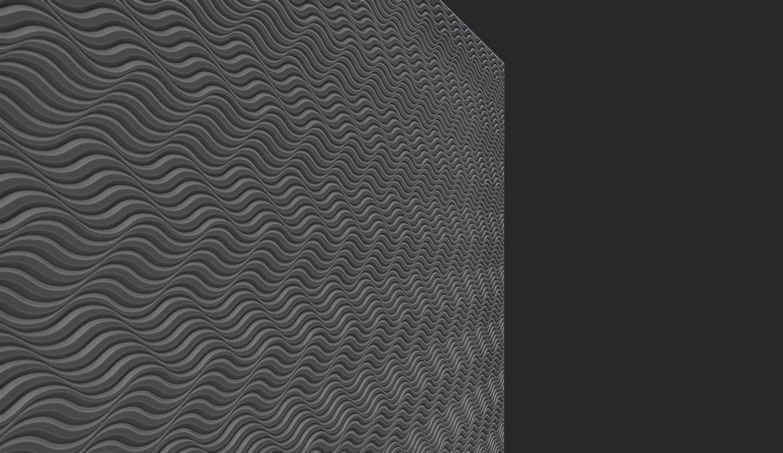 Waving Wall Panel 3D print model_4