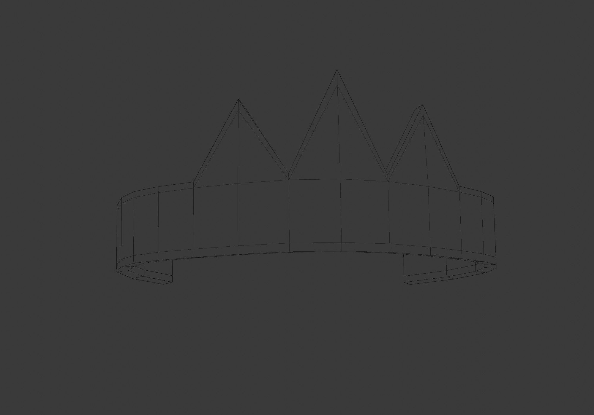 purple shiny crown Low-poly 3D model_9