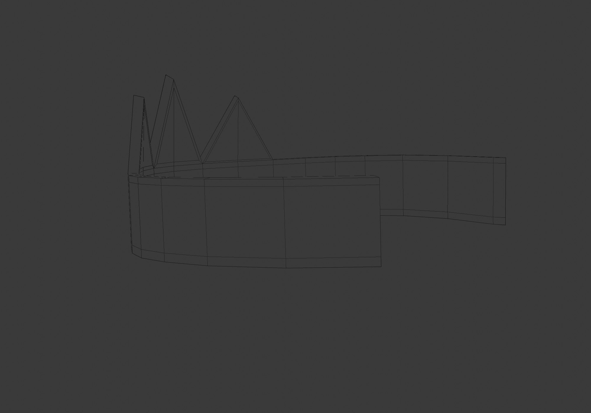 purple shiny crown Low-poly 3D model_12