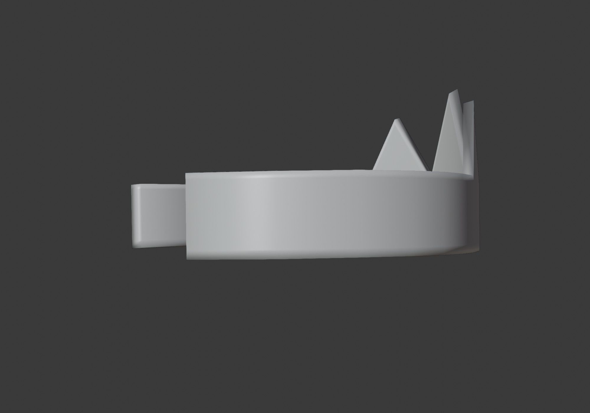 purple shiny crown Low-poly 3D model_7