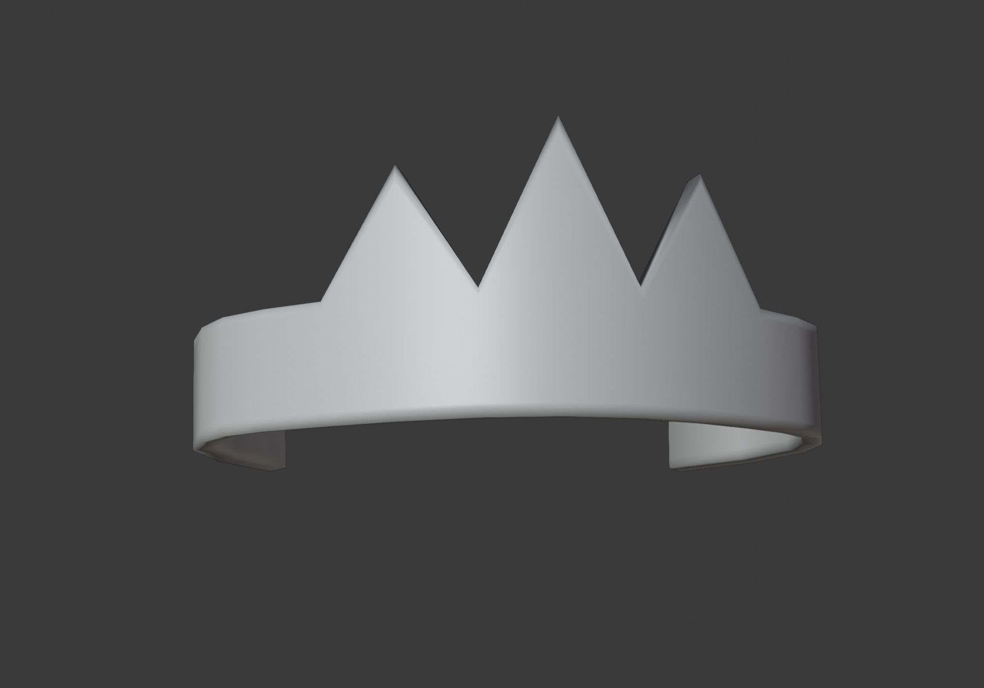 purple shiny crown Low-poly 3D model_6