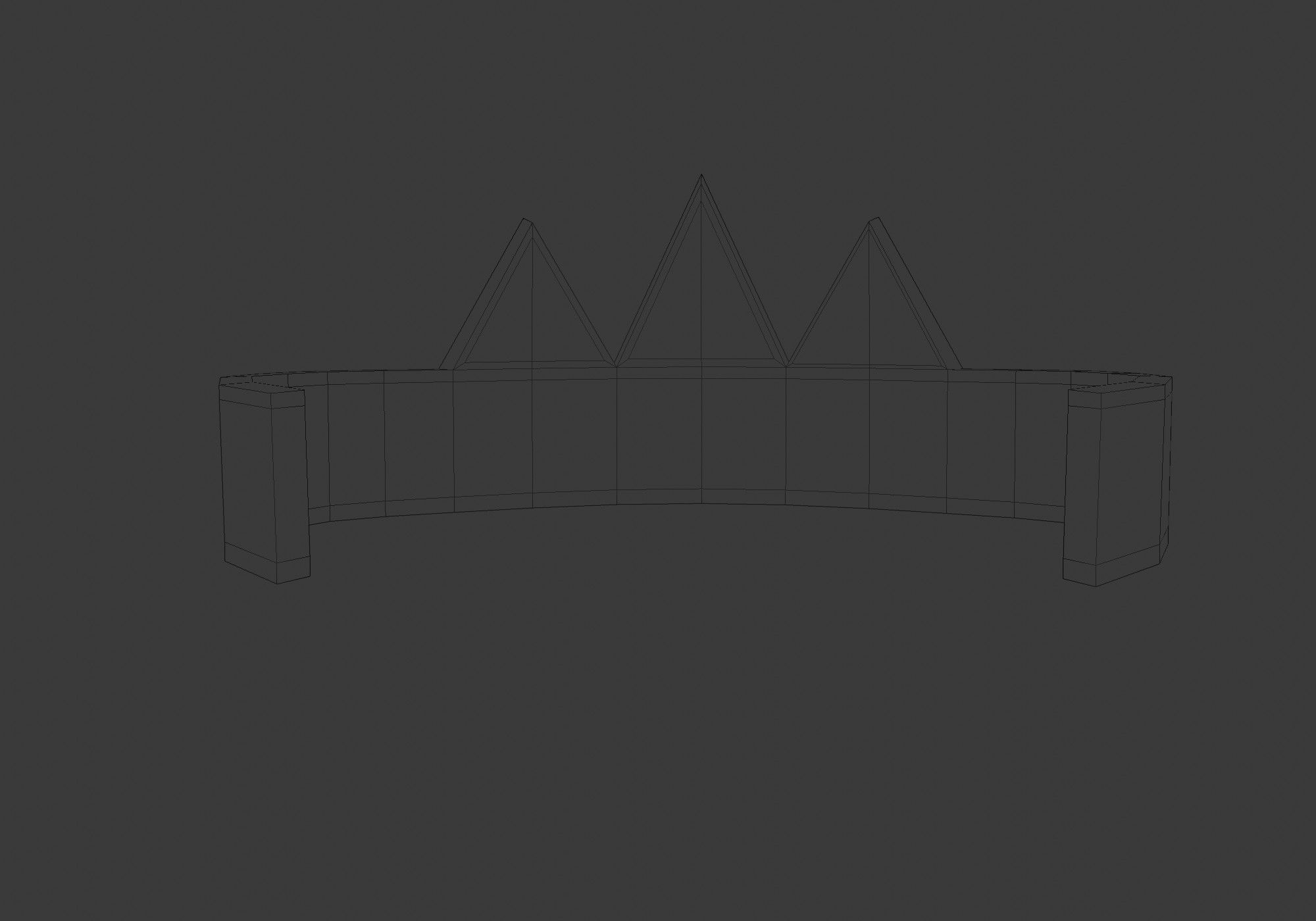 purple shiny crown Low-poly 3D model_11