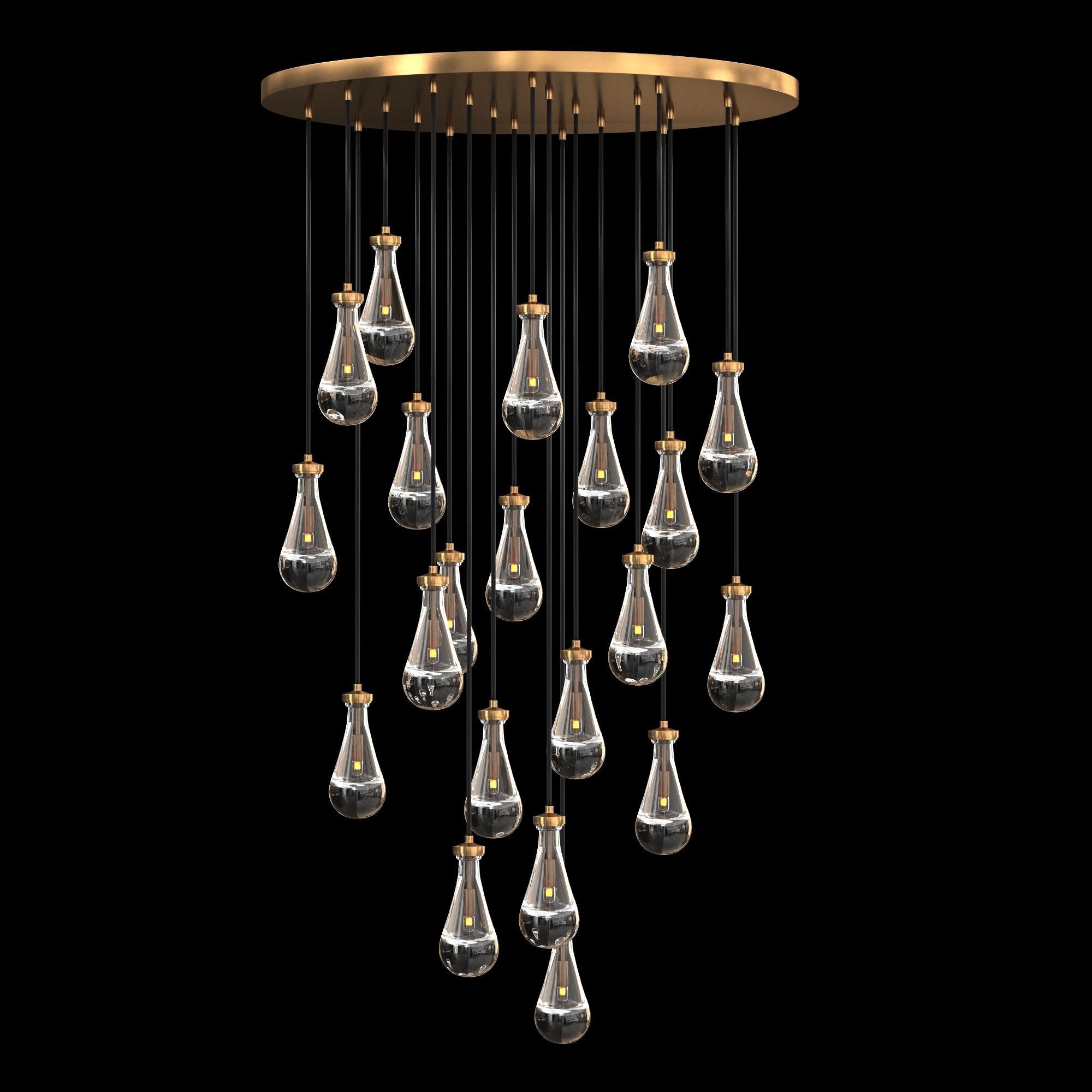 RAIN ROUND CHANDELIER 47 3D model_3