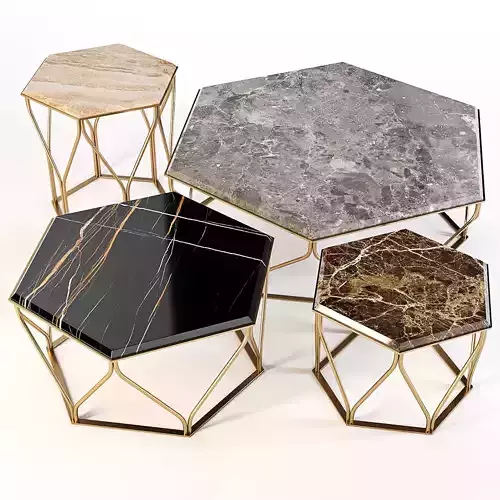 Ulivi Salotti Susanne - Coffee Tables 3D model