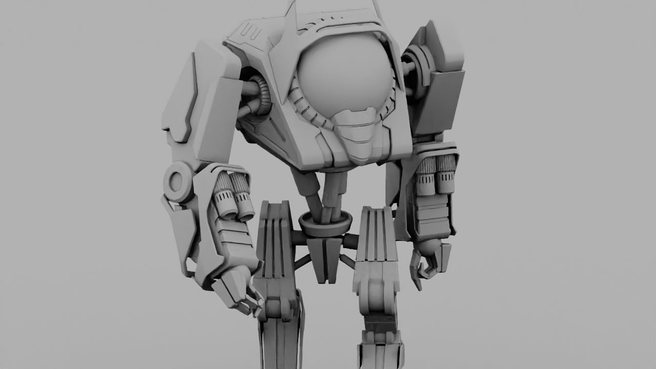 Battle Droid rigged 3D model_20