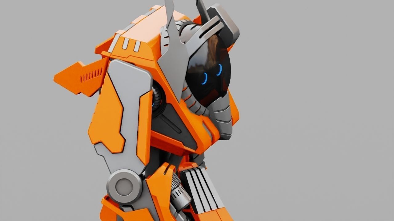 Battle Droid rigged 3D model_13