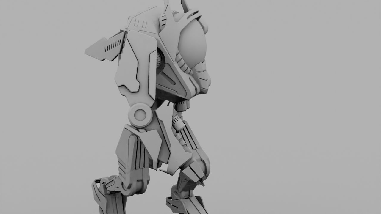 Battle Droid rigged 3D model_21