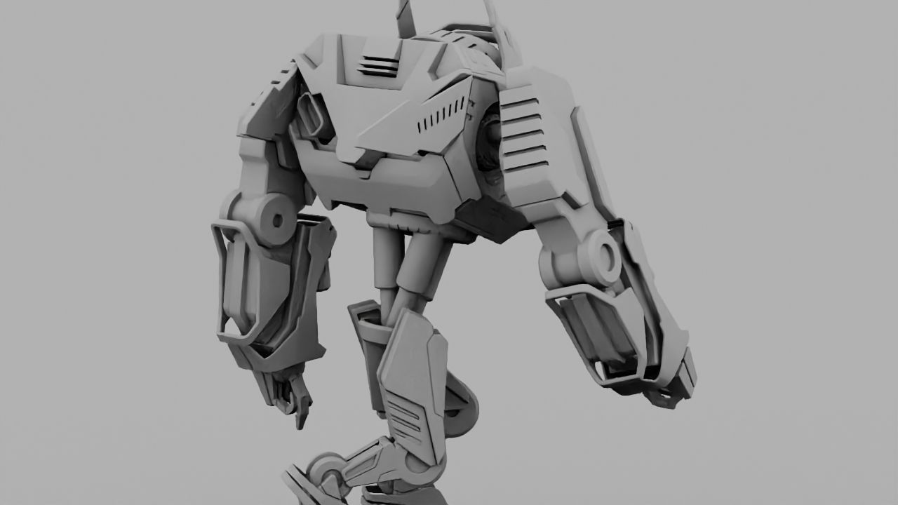 Battle Droid rigged 3D model_22
