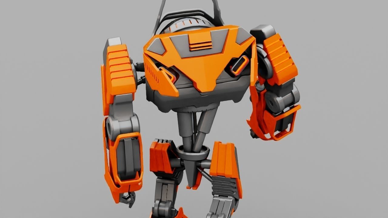 Battle Droid rigged 3D model_16