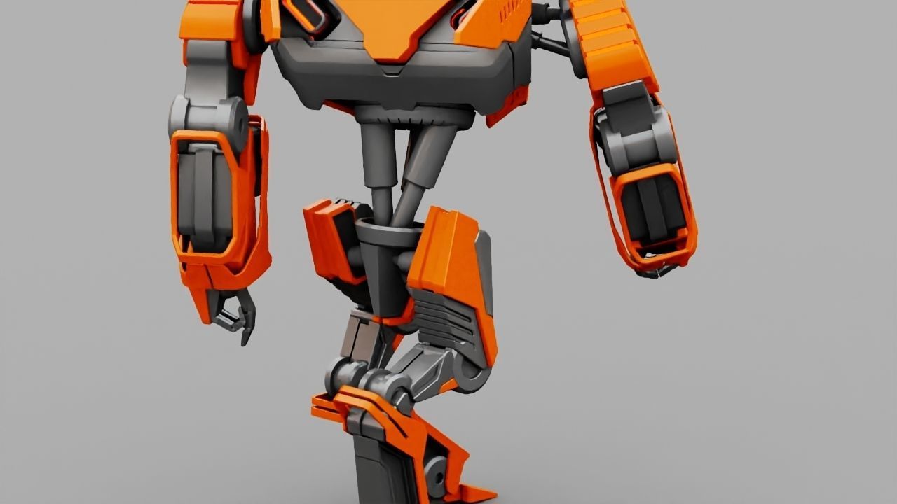 Battle Droid rigged 3D model_15