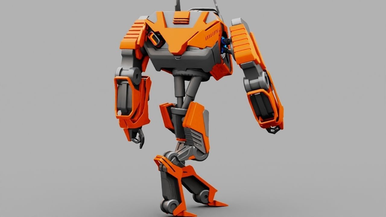 Battle Droid rigged 3D model_7