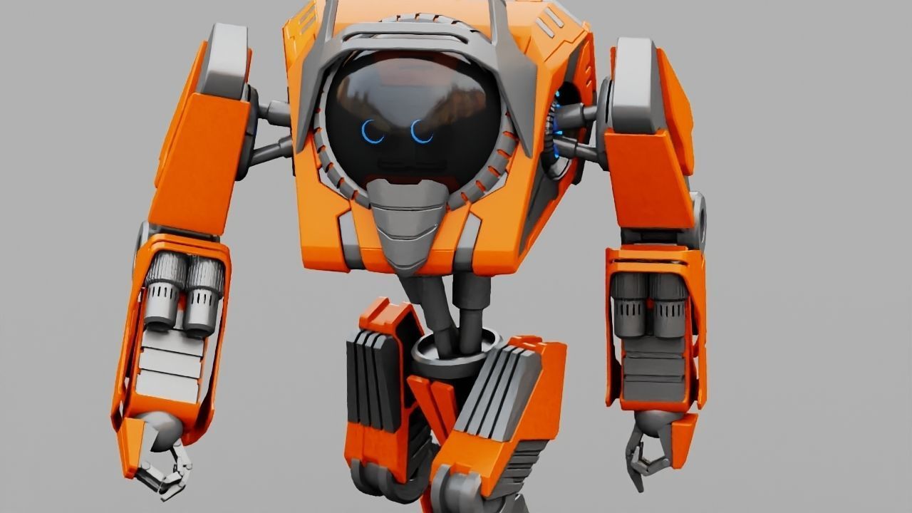 Battle Droid rigged 3D model_11