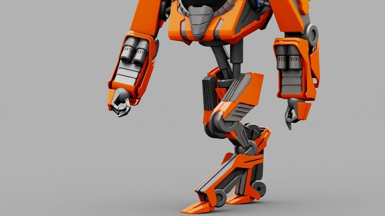 Battle Droid rigged 3D model_17