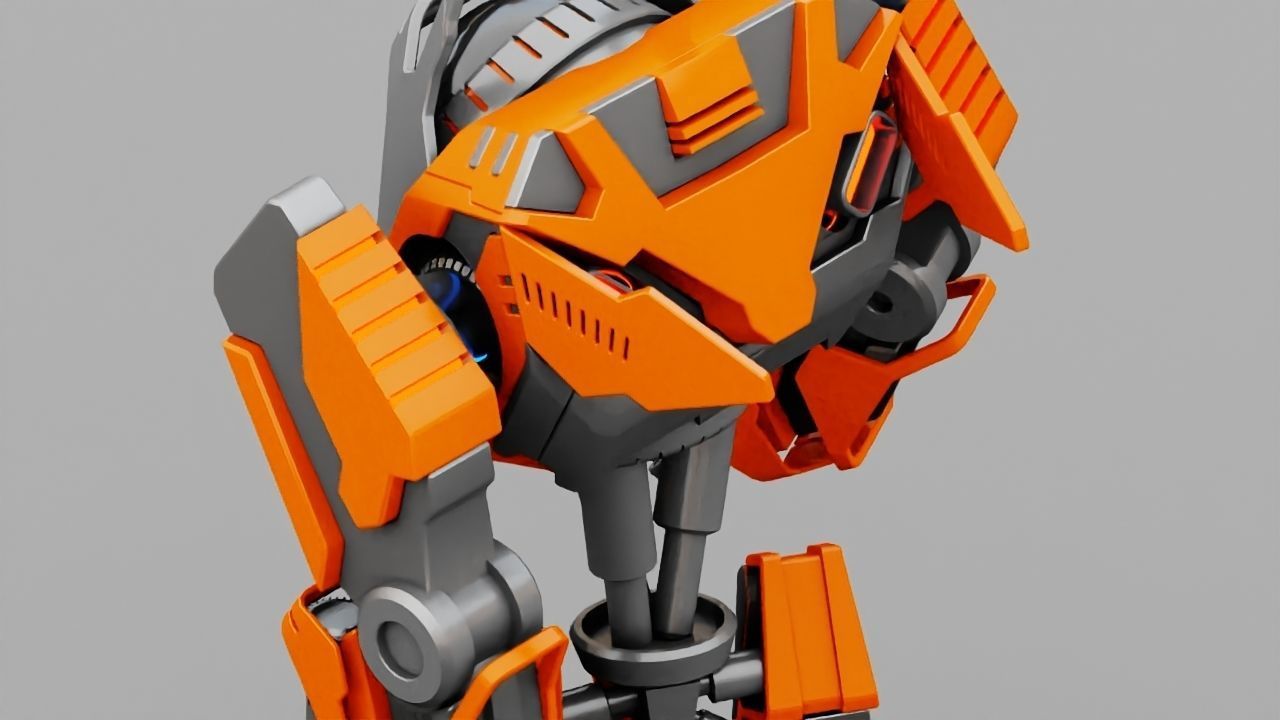 Battle Droid rigged 3D model_12