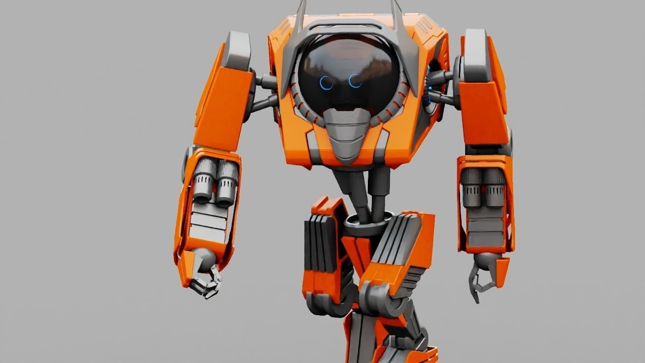 Battle Droid rigged 3D model_18