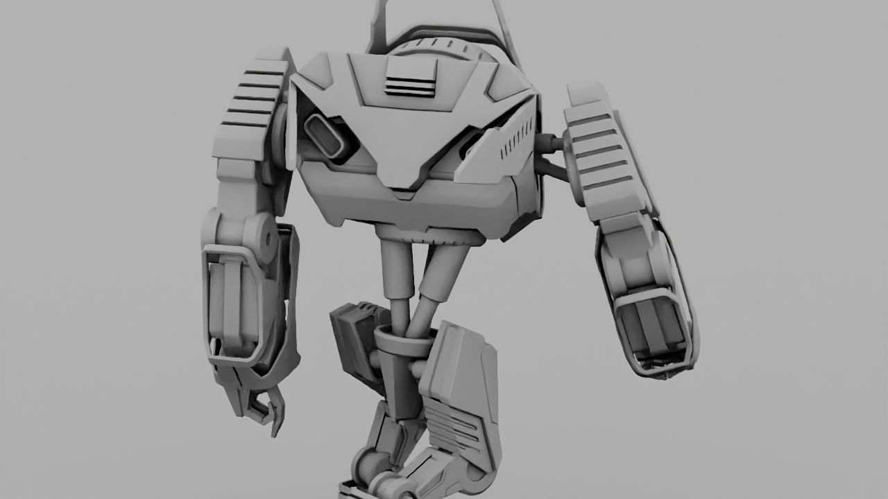 Battle Droid rigged 3D model_23