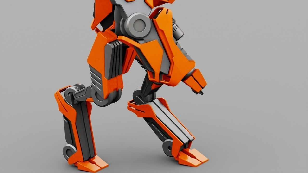 Battle Droid rigged 3D model_14