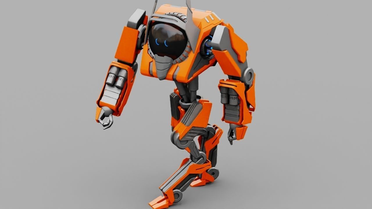 Battle Droid rigged 3D model_2