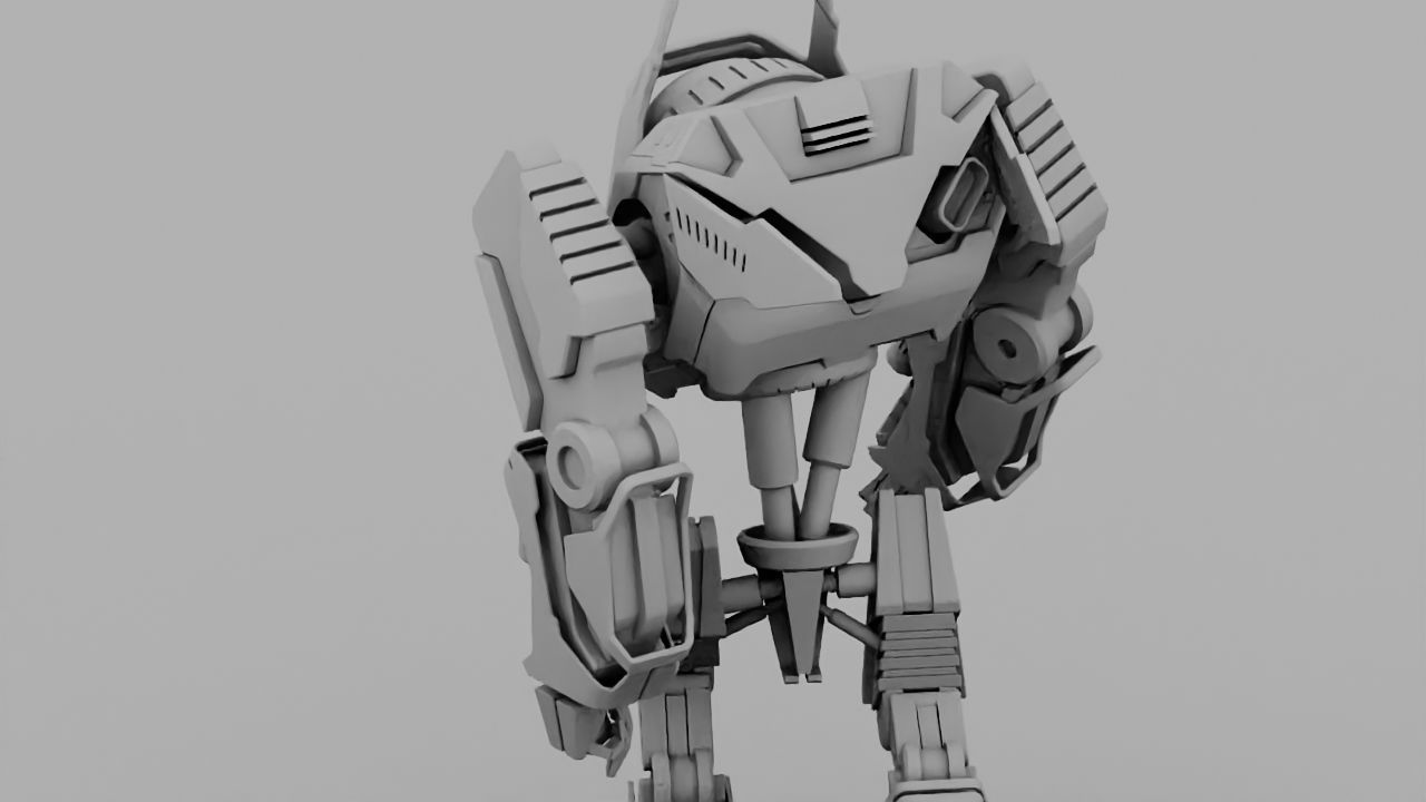 Battle Droid rigged 3D model_24