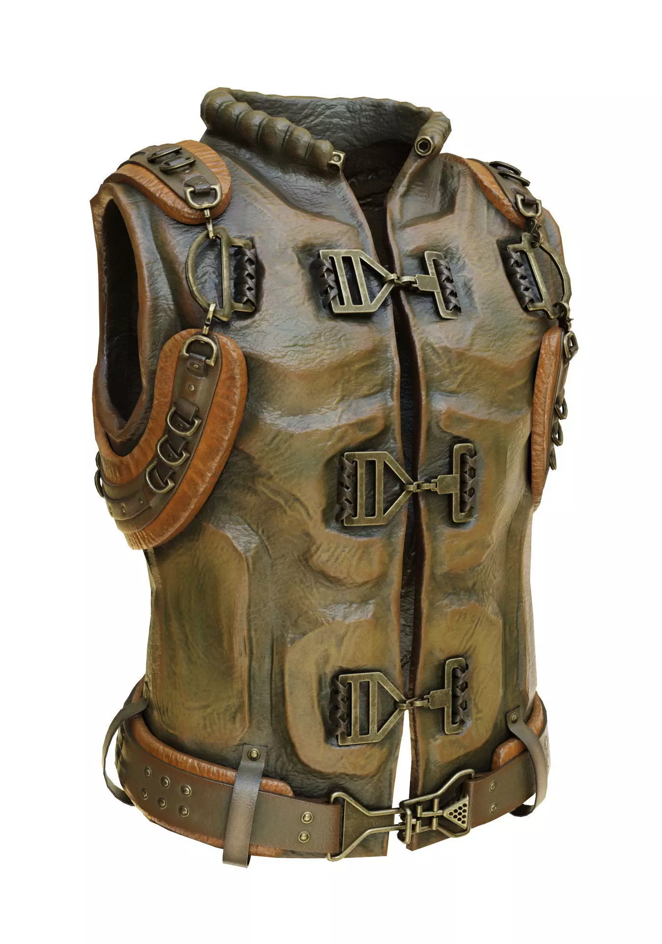 Army Vest Low-poly 3D model_0